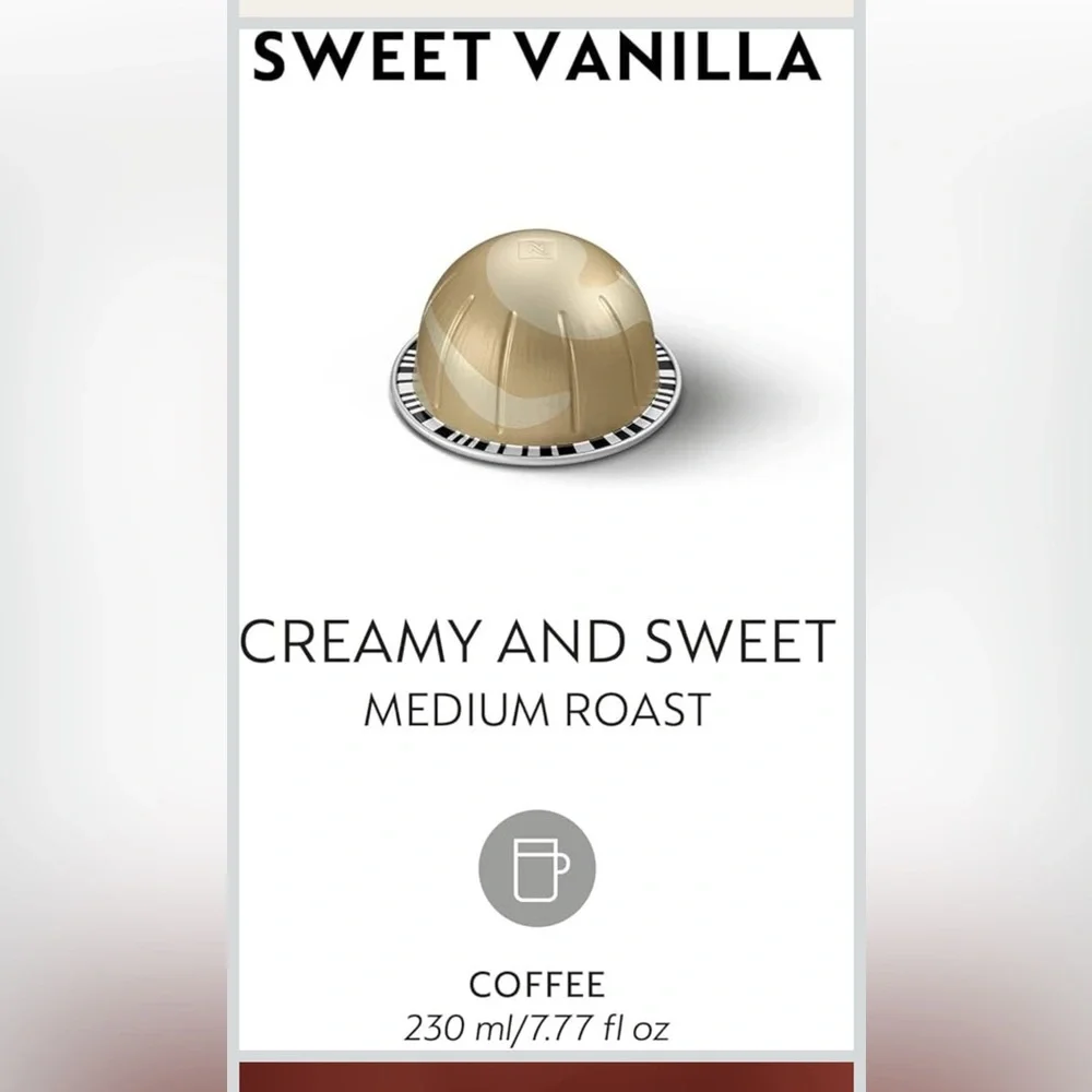 Nespresso Capsules Vertuo, Sweet Vanilla, Medium Roast Coffee, 30 Count 3/31/26 - Picture 4 of 7
